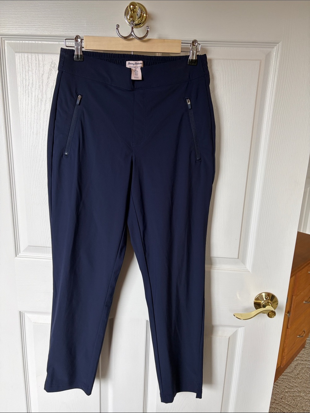 Tommy Bahama Navy Straight-Leg Pull-On Pants